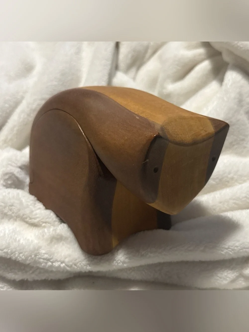 Handcrafted Creative Critters Tropical Wood Animal Figurine Puzzle Jewelry Box
